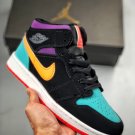 Air Jordan 1 Mid “Multi-Color” Black Total Orange On Sale