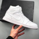 Air Jordan 1 Mid “Triple White” 554724-109 For Sale