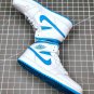 Air Jordan 1 Mid âUNCâ White Light Blue BQ6472-114 On Sale