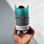 Air Jordan 1 Mid Black Grey Aqua Blue 554724-063 For Sale