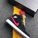 Air Jordan 1 Mid Black Varsity Red-White For Sale