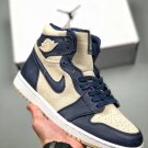 Air Jordan 1 Mid Midnight Navy Light Cream-White AQ9131-401 For Sale