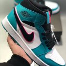 Air Jordan 1 Mid SE ‘South Beach’ Green White-Black For Sale