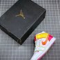 Air Jordan 1 Mid White Hyper Crimson-Pink For Sale
