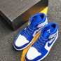 Air Jordan 1 Mid White Hyper Royal 554724-114 On Sale