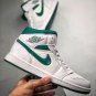 Air Jordan 1 Mid White Mystic Green On Sale