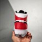 Air Jordan 1 Mid White Red Black 554724-116 On Sale