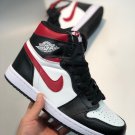 Air Jordan 1 Retro High OG Black White-Sail-Gym Red For Sale