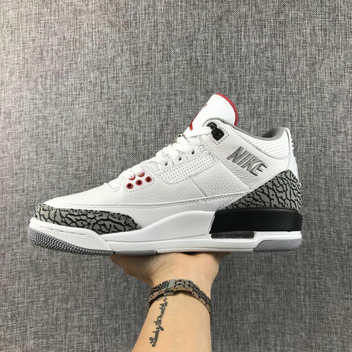 Air Jordan 3 Retro JTH NRG 'White Cement' AV6683 160