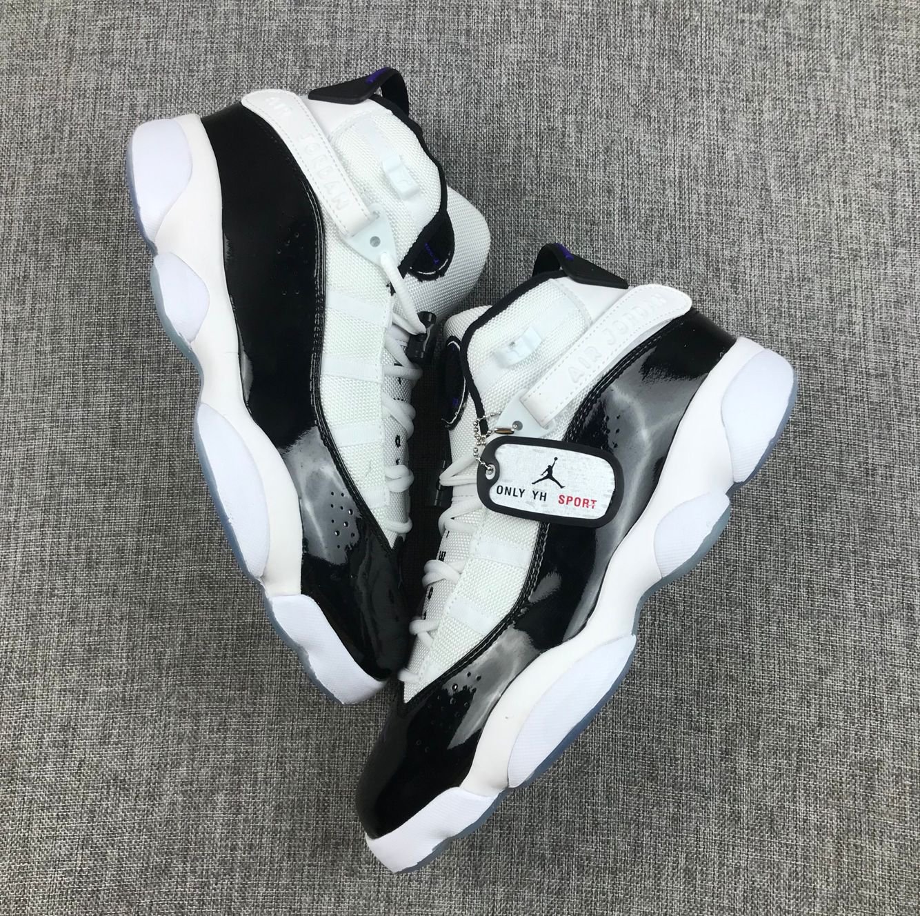 Air Jordan 6 Rings White Dark Concord Black 322992 104