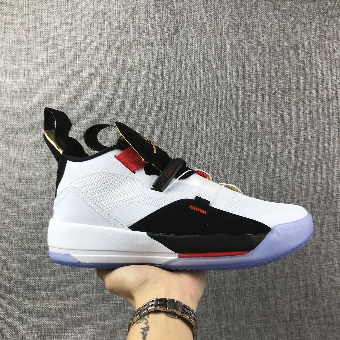 Air Jordan 33 White Black Red BV5072-010