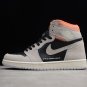 Jordan 1 Retro High Neutral Grey Hyper Crimson - 555088-018