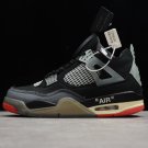 2020 Off-White x Air Jordan 4 “Bred” Black Red CV9388-001