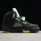2020 Air Jordan 5 Retro OG “Quai 54” Black Fluorescent Green 255054-511