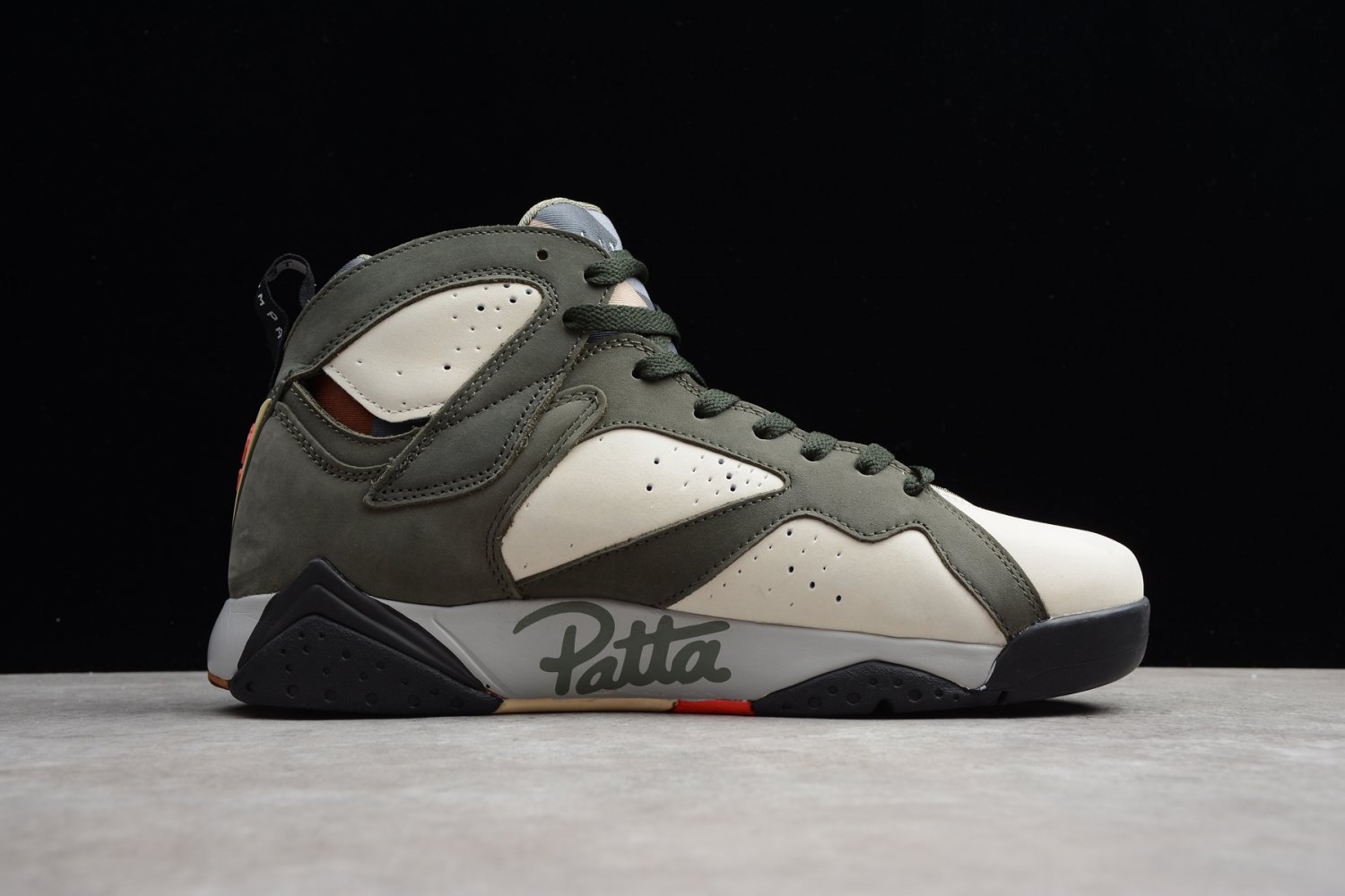 jordan 7 patta icicle on feet