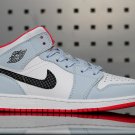 Air Jordan 1 Mid 'Half Blue' 555112 400