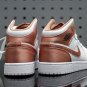 Air Jordan 1 Mid 'White Rose Gold' 555112 190
