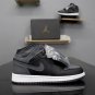 Air Jordan 1 Retro Mid 'Black Dark Grey' 554725 041