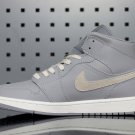 Wmns Air Jordan 1 Mid 'Grey Light Bone' CD7240 002