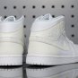 Wmns Air Jordan 1 Mid 'White Ivory' BQ6472 112