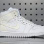 Wmns Air Jordan 1 Mid 'White Ivory' BQ6472 112