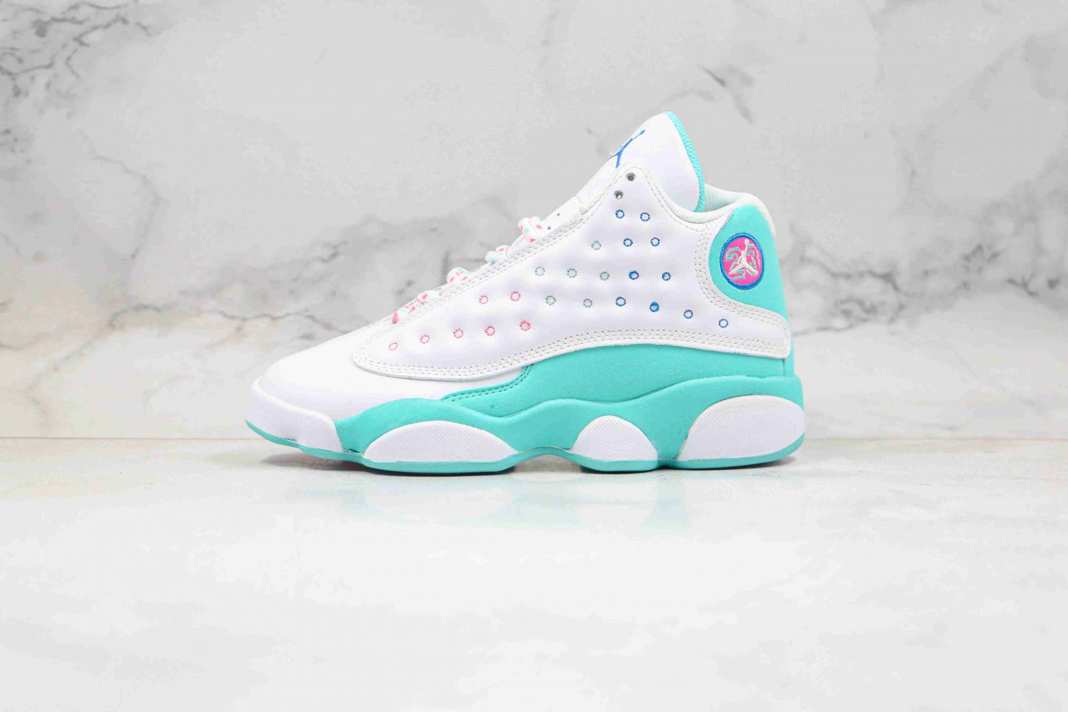 Jordan 13 Retro White Soar Green Pin 439358-100