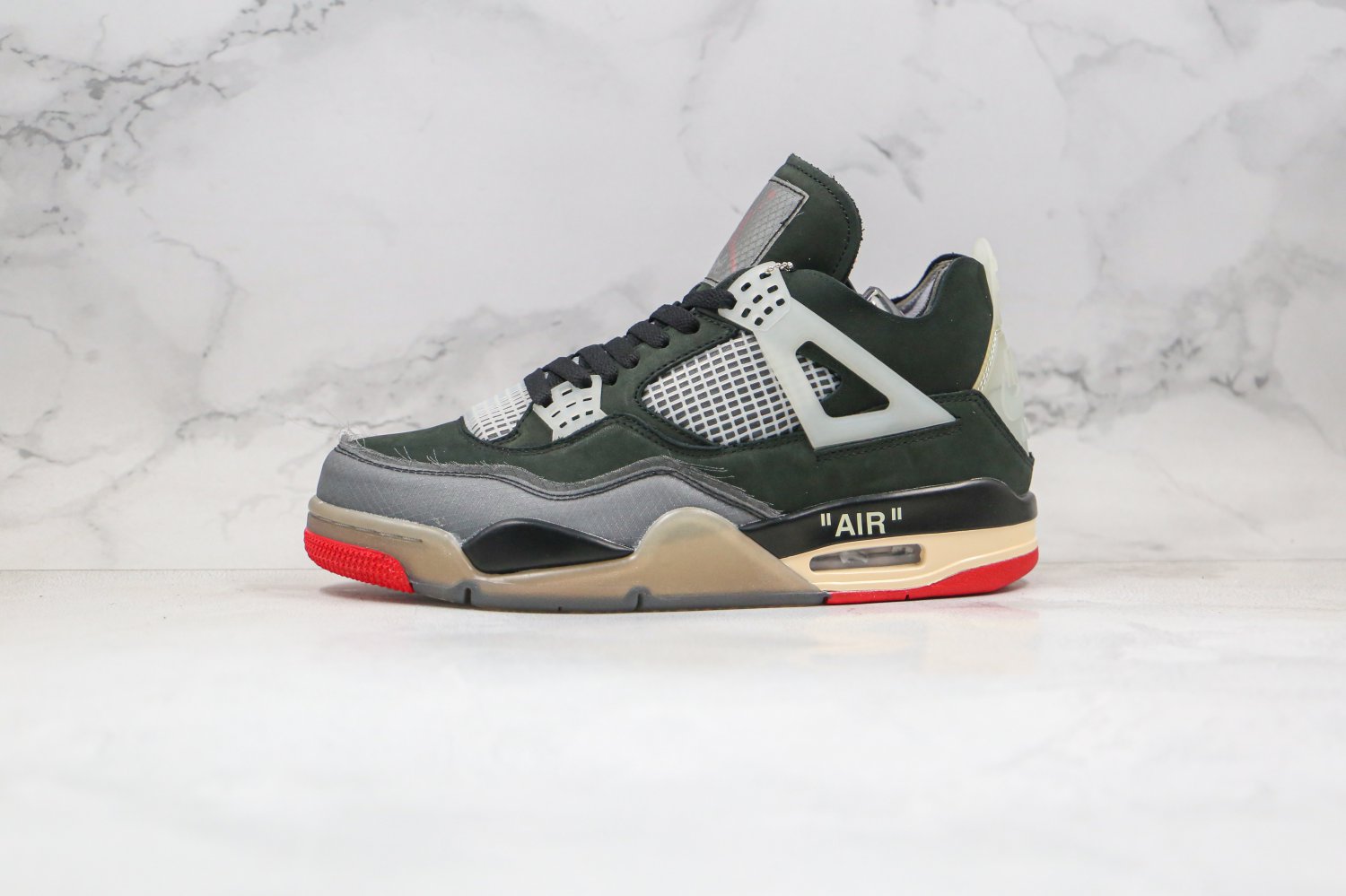 Off-White x Air Jordan AJ4 Retro Cream Sail  CV9388-001