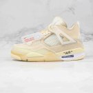 Off-White x Air Jordan AJ4 Retro Cream Sail CV9388-100