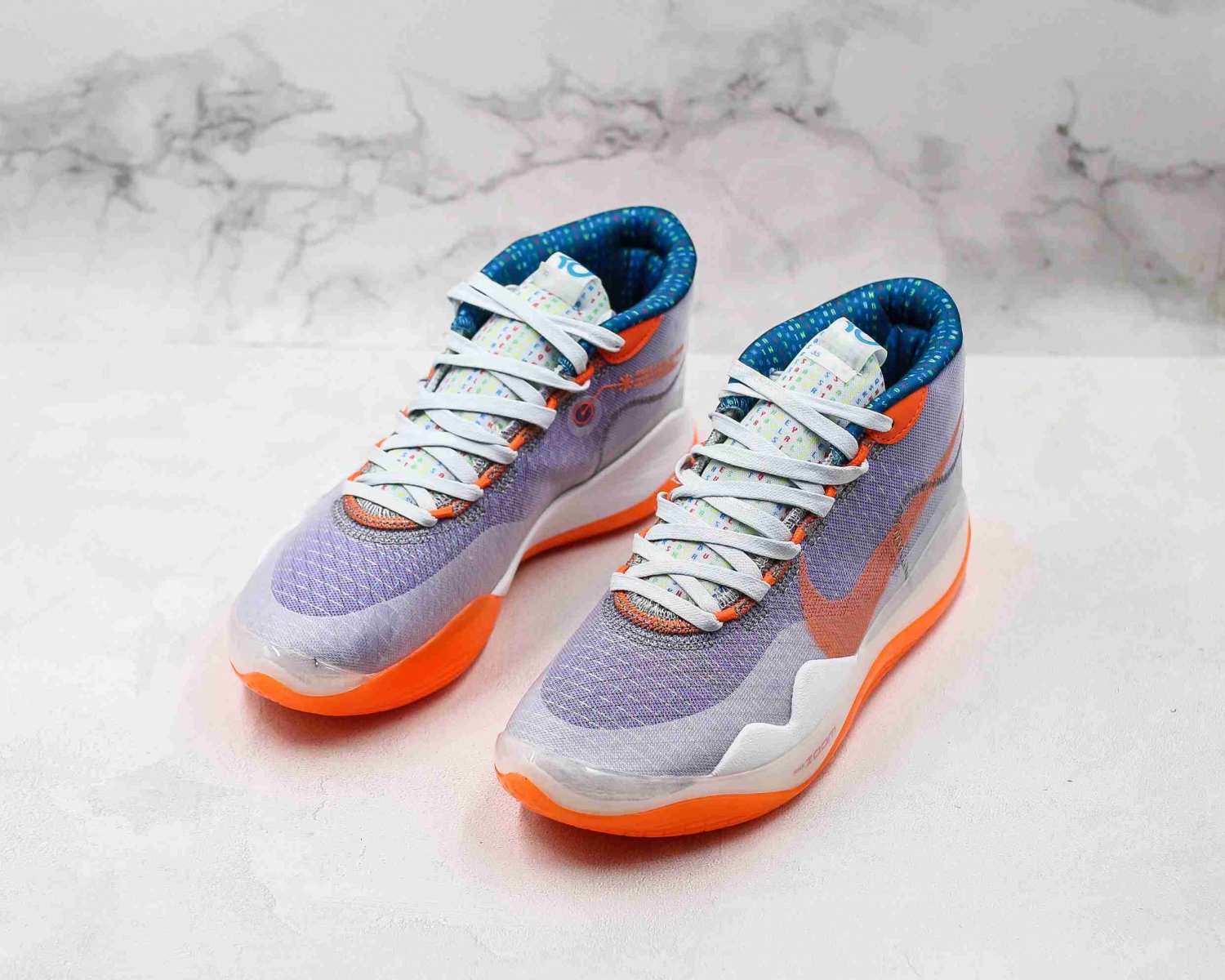 Discount Nike Zoom KD 12 EP Purple Orange AR4230-500