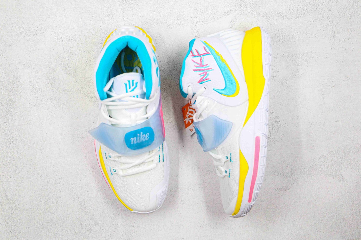Nike Kyrie 6 Neon Graffiti (White) - BQ4630-101
