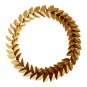 Modern Metallic Gold Leaf Round Wreath Wall Décor | Christmas Décor