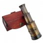 Vintage Nautical Victorian Marine Brass Telescope with Leather Case