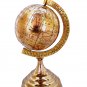 Vintage Table Top Solid Brass World Map Globe