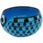 Handcrafted Dawn Blue Ceramic Knitting Yarn Bowl Holder, Crochet for Moms