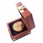 So You Can Personalized Engraved Antique Brass Compass in Wooden box
