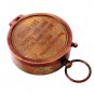 Grow Old Personalized Engraved Antique Brass Compass in Wooden box