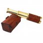 Antique Brass Engraved 6" Kelvin & Hughes London 1917 telescope in Leather case