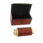 Antique Brass Engraved 6" Kelvin & Hughes London 1917 telescope in Leather case