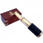 6" Handheld Vintage Brass Telescope with Wood Box-Pirate Navigation Collectible