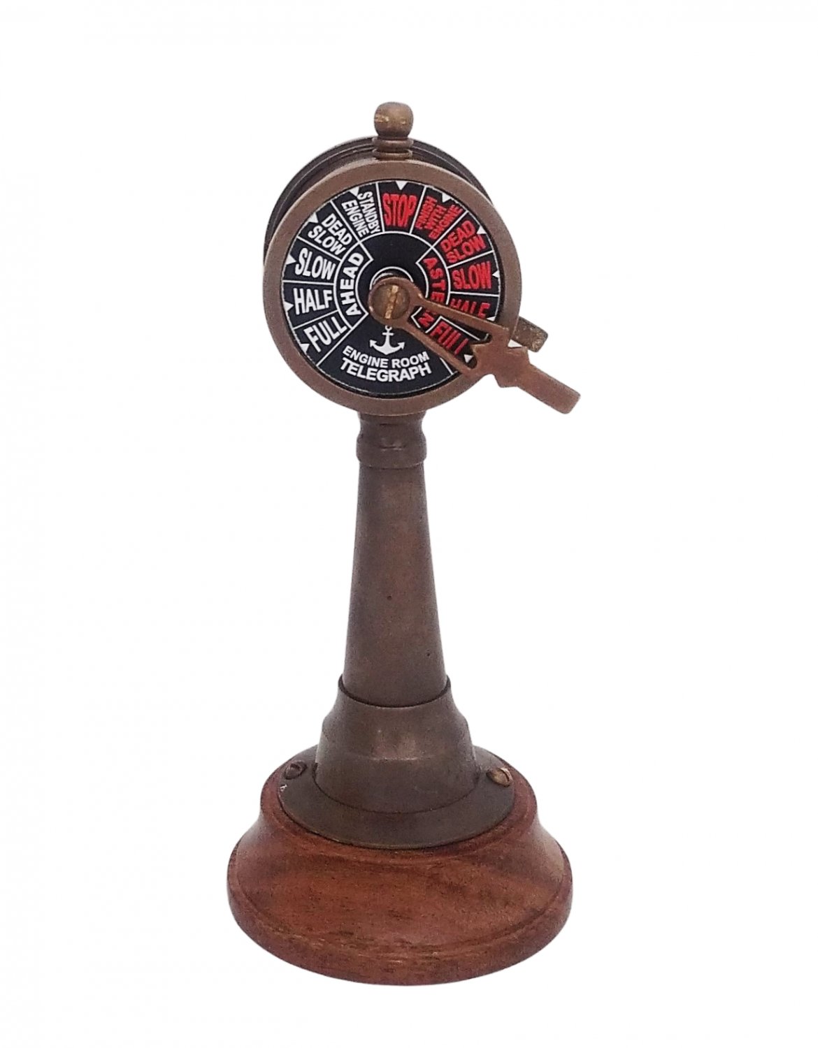 Antique Finish Brass 7" Ship's Engine Order Telegraph Decorative showpiece