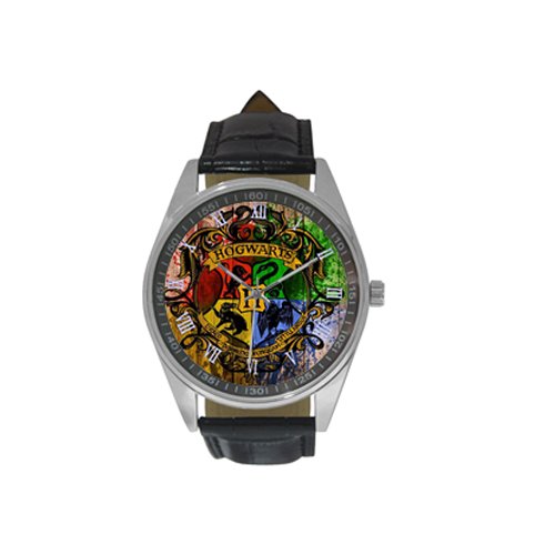 Hogwarts Harry Potter Watches Leather Strap Watch Mens Wrist Watches a