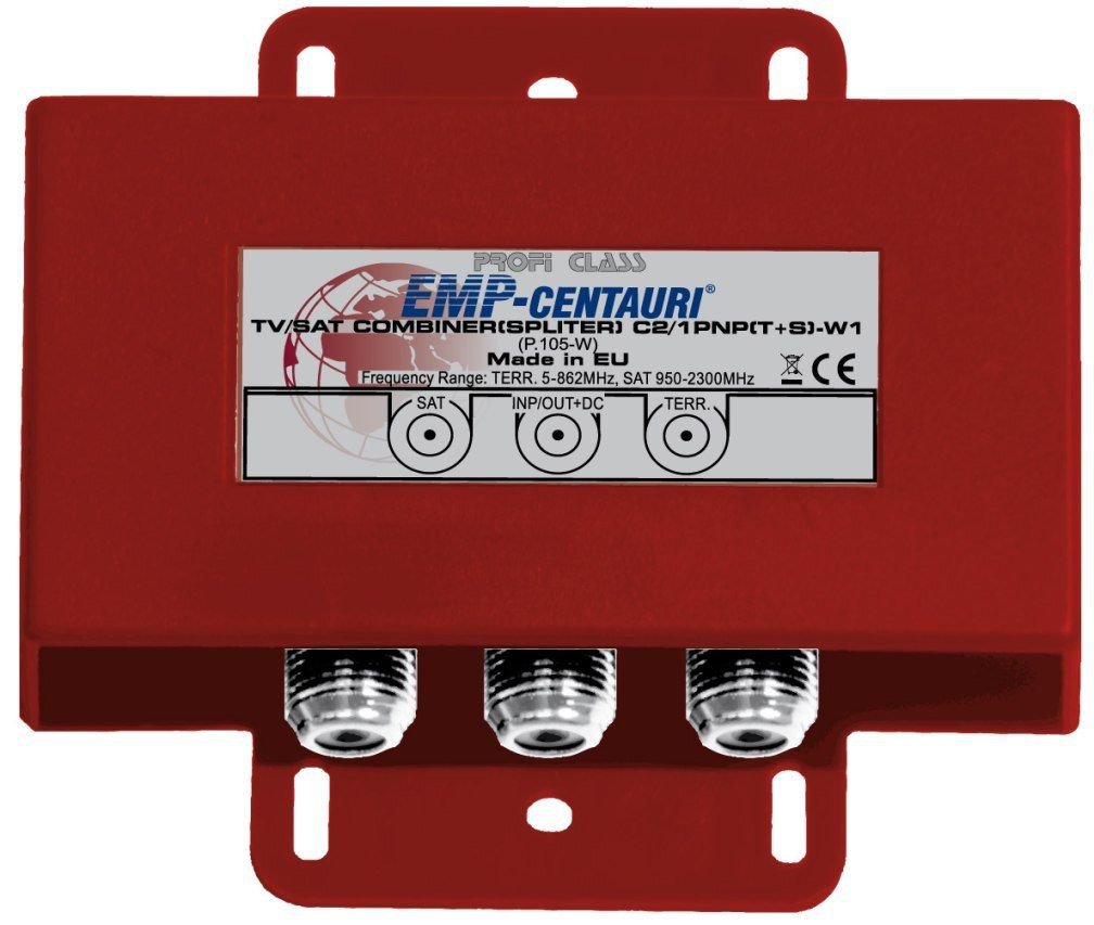 Combiner of terrestrial and satellite signals - weatherproof, 4 years warranty