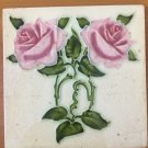 Rare and vintage maw & co england antique art nouveau majolica tile c1900
