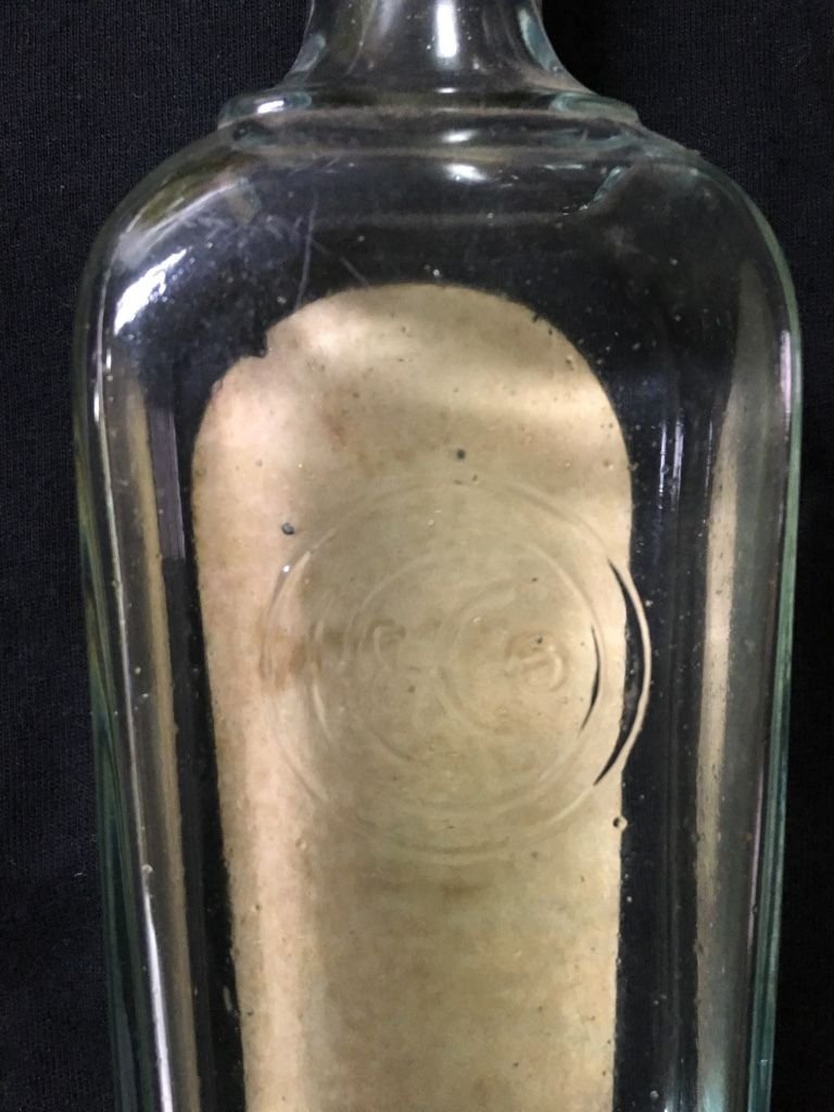 COLGATES Rare Vintage Lilac Imperial Toilet Water Bottle New York 1910