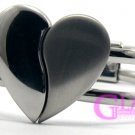 GSB080 NEW! STUNNING SILVER TONE HEART FASHION BANGLE