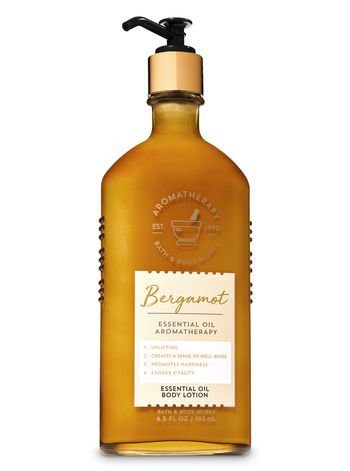 Bath & Body Works Aromatherapy BERGAMOT Essential Oil Body Lotion