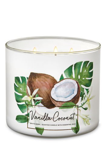 Bath & Body Works Vanilla Coconut Scented Candle