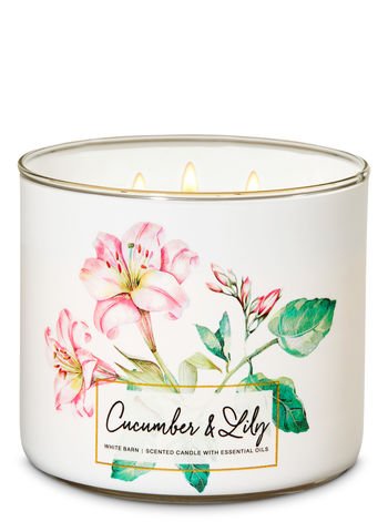 Bath & Body Works Cucumber Lily Scented Candle