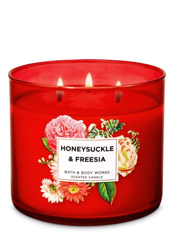 Bath & Body Works Honeysuckle Freesia Scented Candle