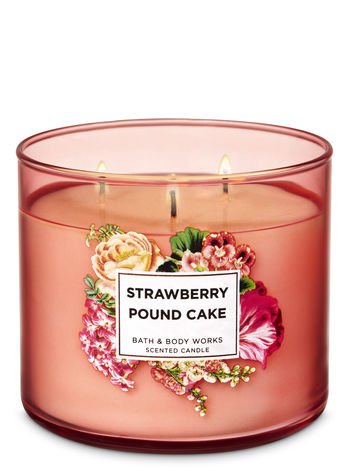 Bath & Body Works Strawberry Pound Cake Scented Candle